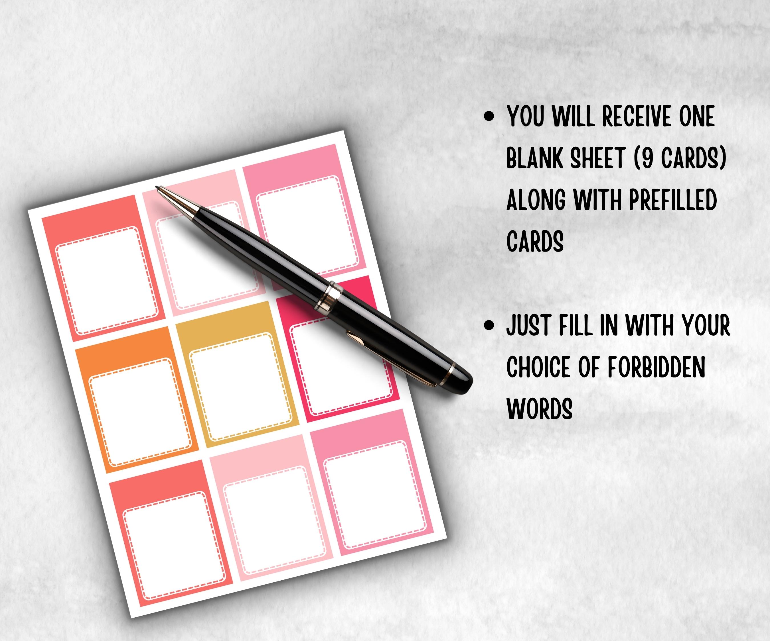 Bachelorette Forbidden Words, Pastel Shower Game, Spring Ladies Brunch, Dirty PJ Hens, Bridal Shower, Dont say it, Hen Do, Dirty Minds, x