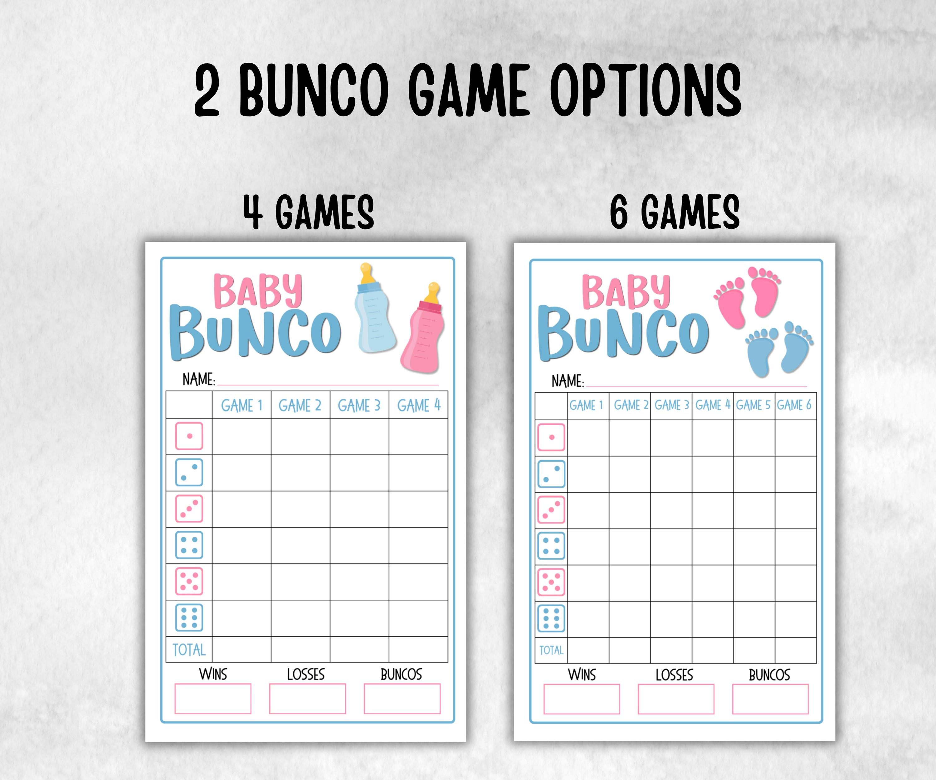 Gender Reveal Bunco, Pastel Shower, Coed printable Pregnancy Game, expecting mom dad quiz gift, tally sheets, ghost player, score sheets