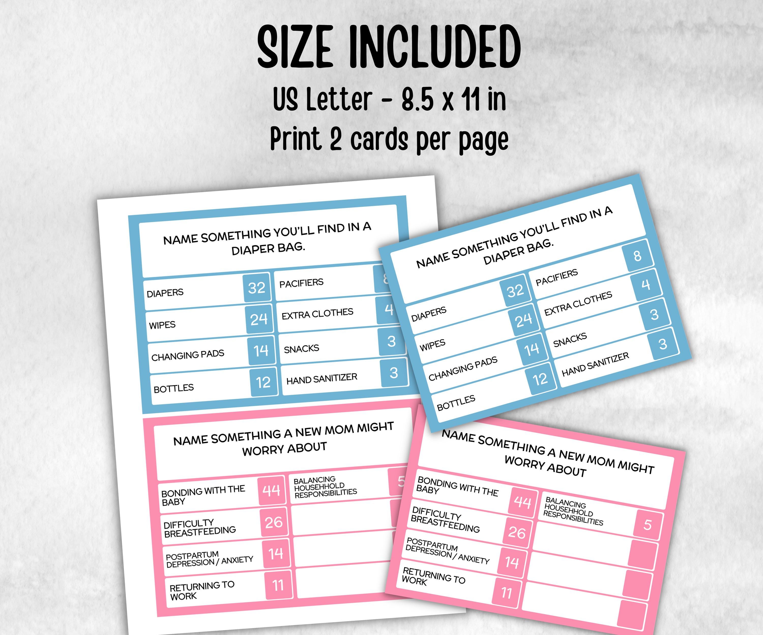 Gender Reveal Family Feud game, Pastel Shower party, Coed printable Pregnancy Game, Girl Boy Funny Shower, expecting mom dad gift, minimal