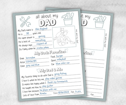 Personalized Dad Questionnaire