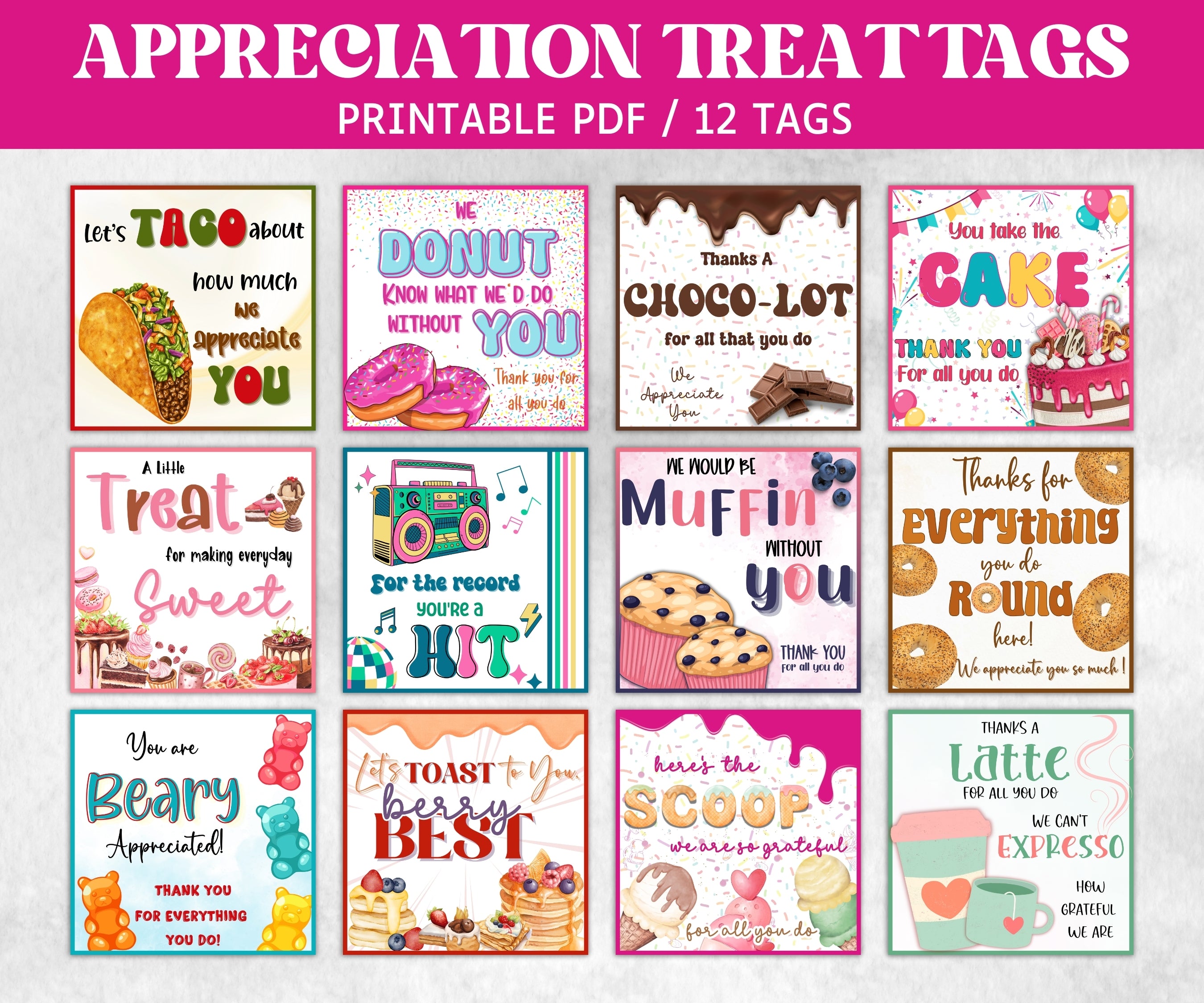 Appreciation Treat Tag