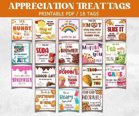 End Of Year Snack Treat Tag