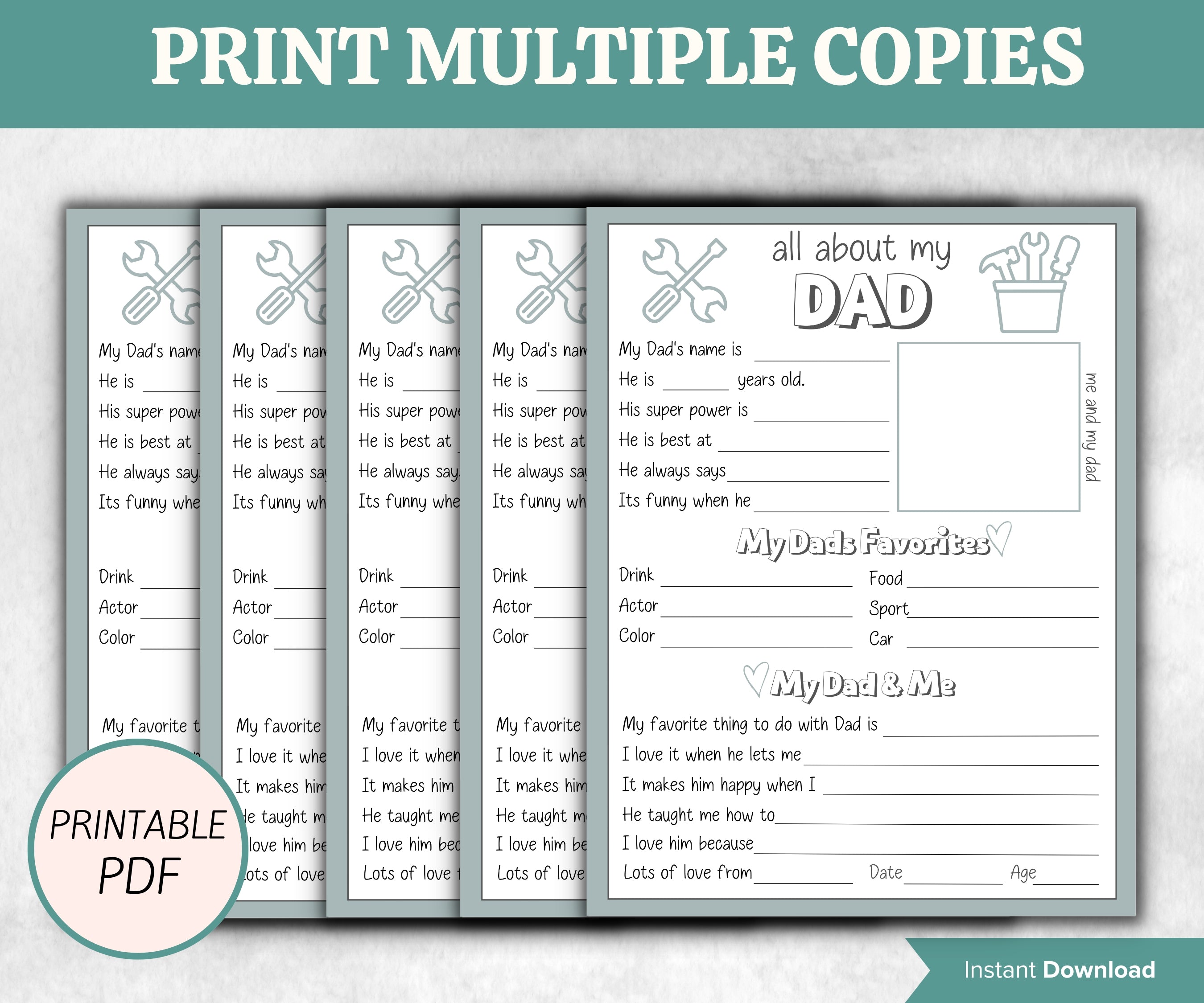 Personalized Dad Questionnaire