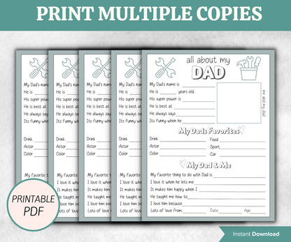 Personalized Dad Questionnaire