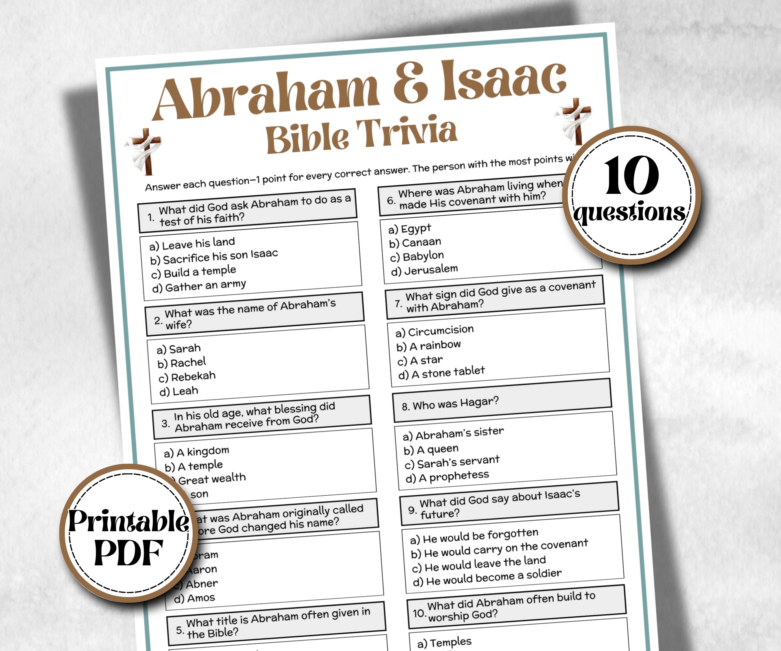 Abraham and Isaac Bible Trivia