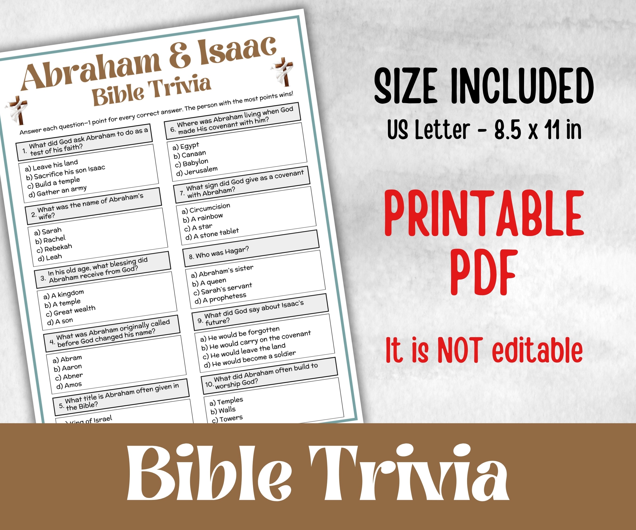 Abraham and Isaac Bible Trivia