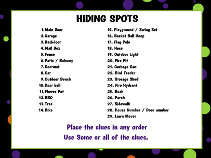 Outdoor Halloween Scavenger Hunt for Kids and Teens