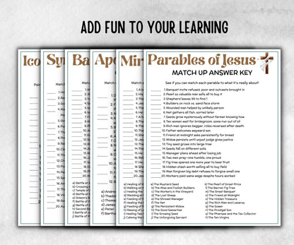 Bible Match Up Trivia Bundle