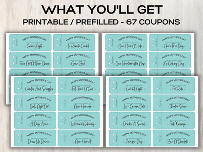 Mother's Day Coupons I Printable Coupons I Mom Coupon Book I Gifts for mothers I for her I Babysitting coupon I Last minute gift 003-Mother&#39;s/Father&#39;sDay -TheHustlingCatLady-Greeting Cards