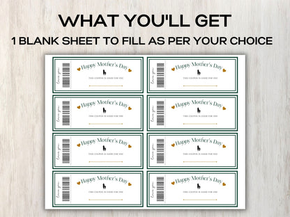 Mother's Day Coupons I Printable Coupons I Mom Coupon Book I Gifts for mothers I for her I Babysitting coupon I Last minute gift 003-Mother&#39;s/Father&#39;sDay -TheHustlingCatLady-Greeting Cards