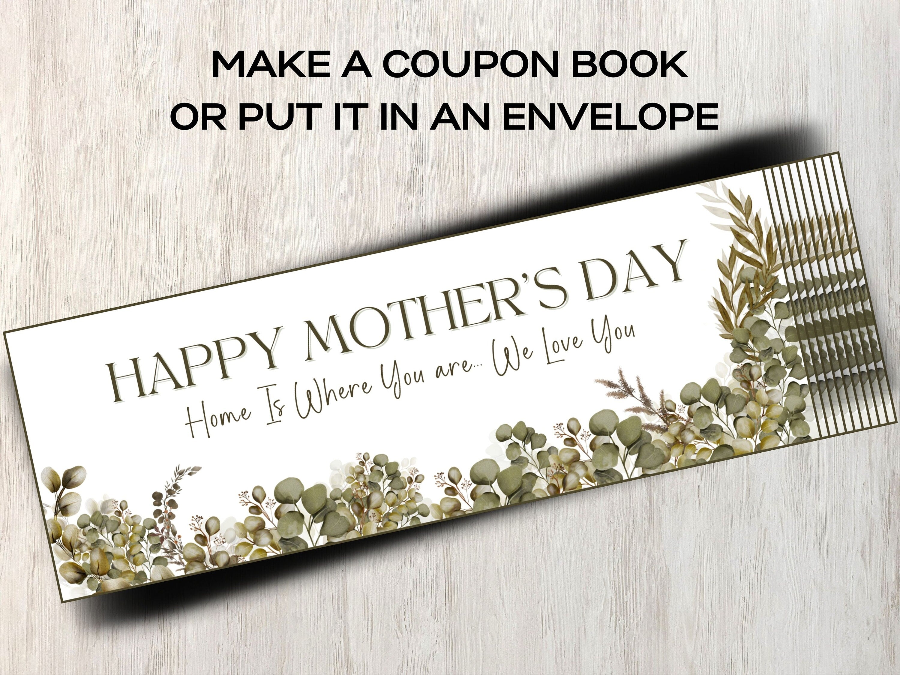 Mother's Day Coupons I Printable Coupons I Mom flower Coupon Book I Gifts for mothers I for her I Babysitting coupon I Last minute gift 003-Mother&#39;s/Father&#39;sDay -TheHustlingCatLady-Greeting Cards