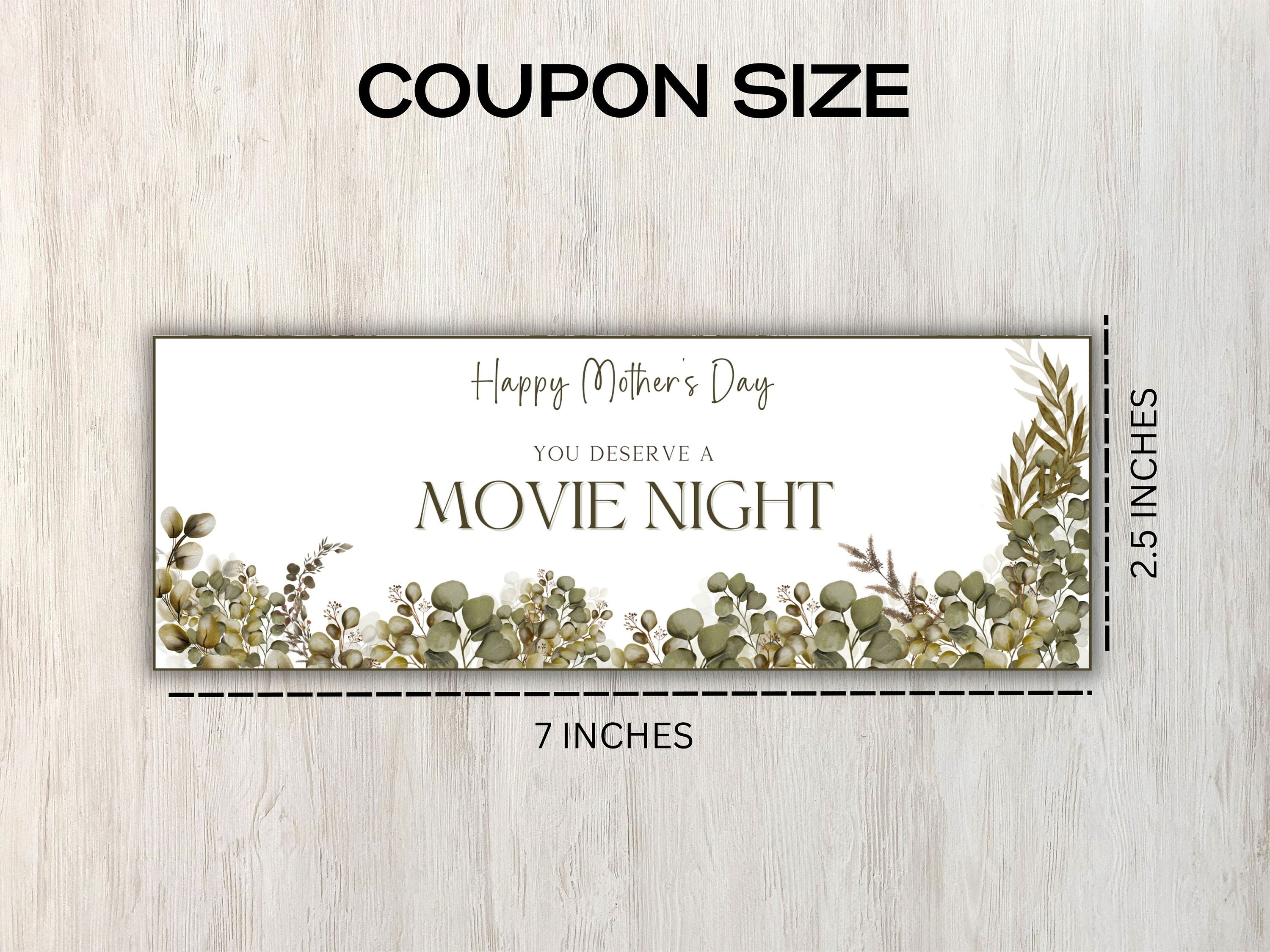 Mother's Day Coupons I Printable Coupons I Mom flower Coupon Book I Gifts for mothers I for her I Babysitting coupon I Last minute gift 003-Mother&#39;s/Father&#39;sDay -TheHustlingCatLady-Greeting Cards