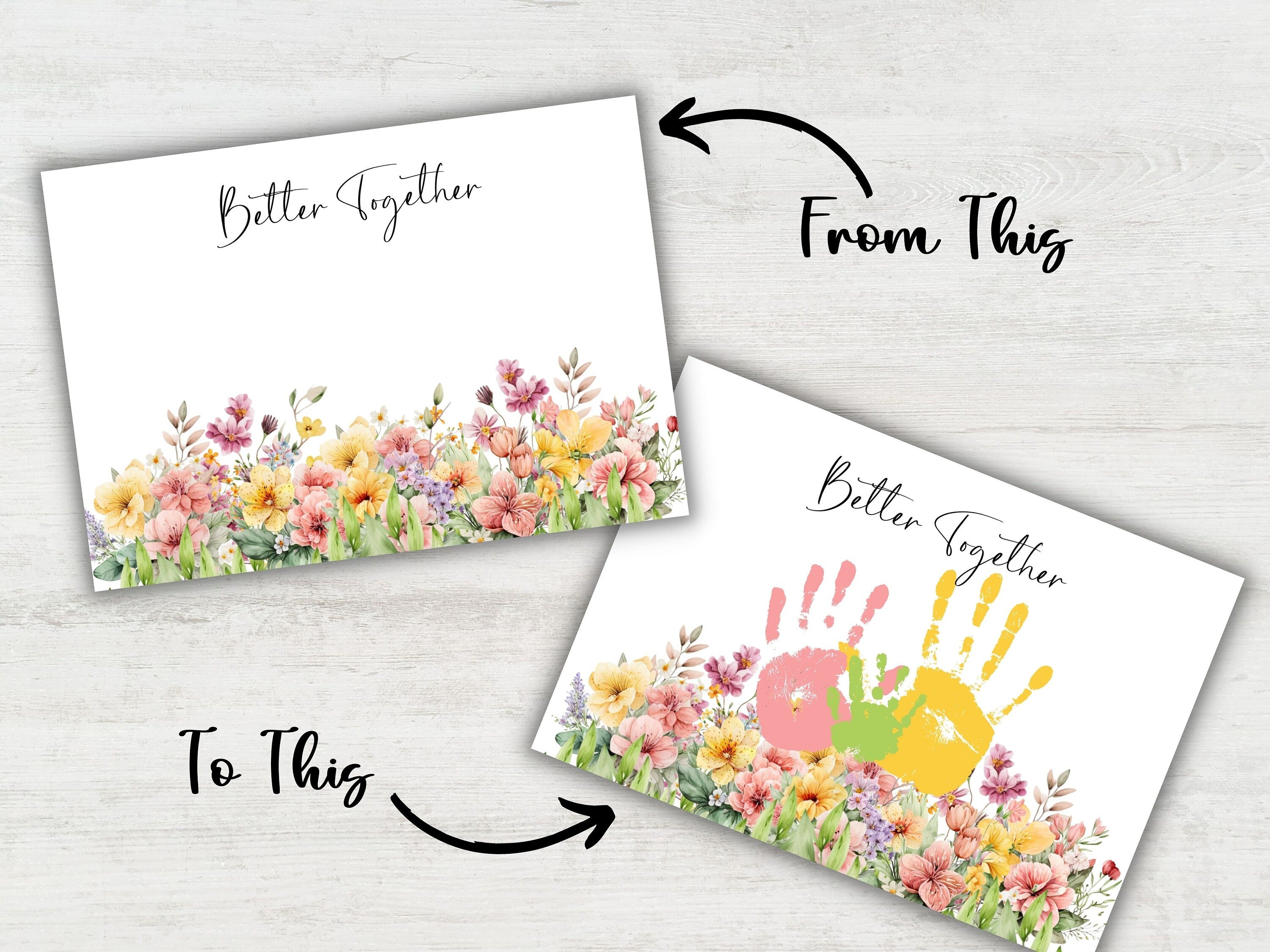 Mother Day Handprint, Mothers Day Craft, Mothers Day Card, Mom Handprint Art, Handprint Flower, Mom Handprint Craft, Handprint Keepsake-Mother&#39;s/Father&#39;sDay -TheHustlingCatLady-Digital Prints