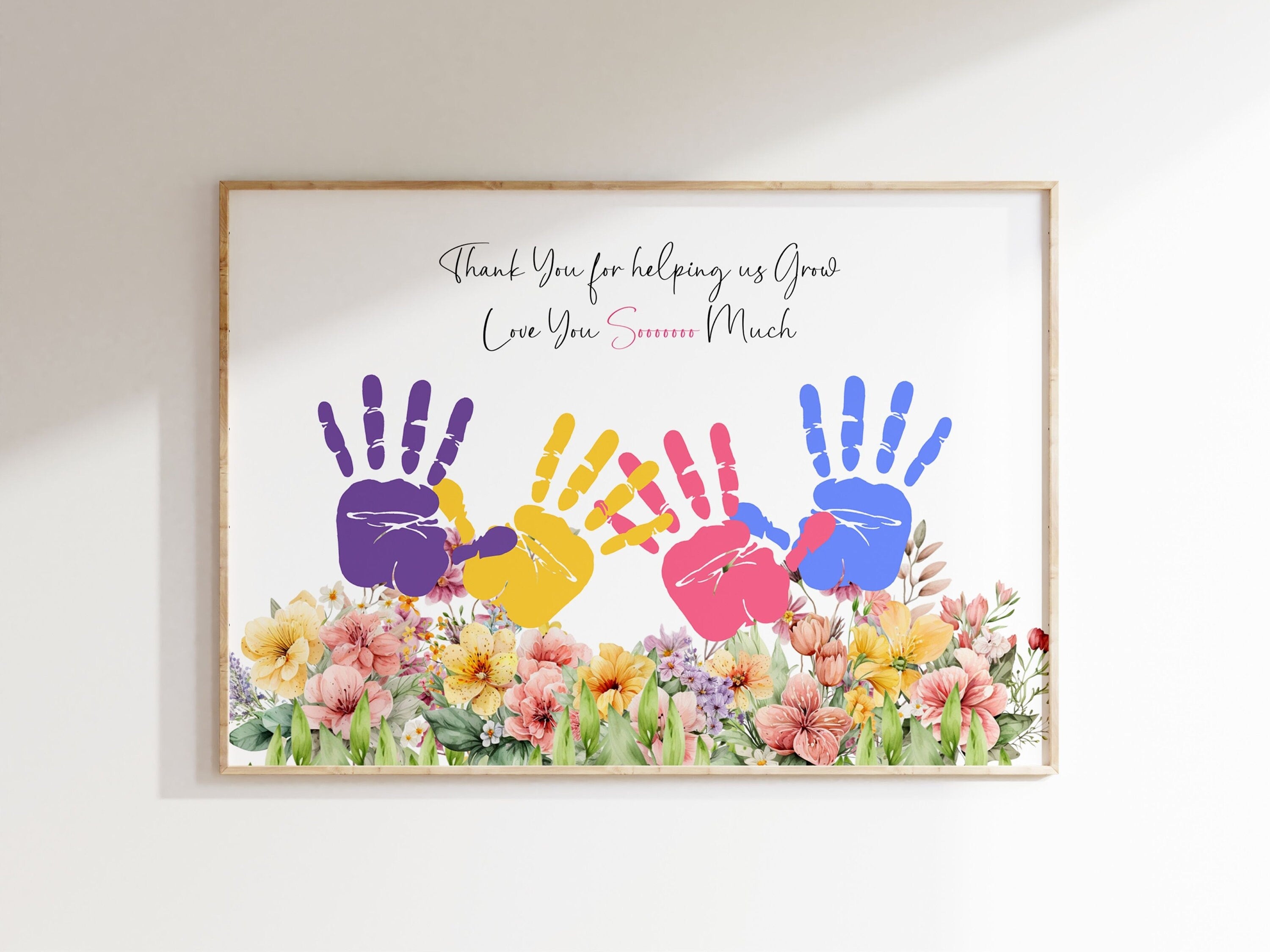 Baby Toddler Keepsake | Keepsake Craft Diy Gift Card | Handprint Gifts For Mom I Kids Baby Toddler | Handprint Art | Happy Mother'S Day |