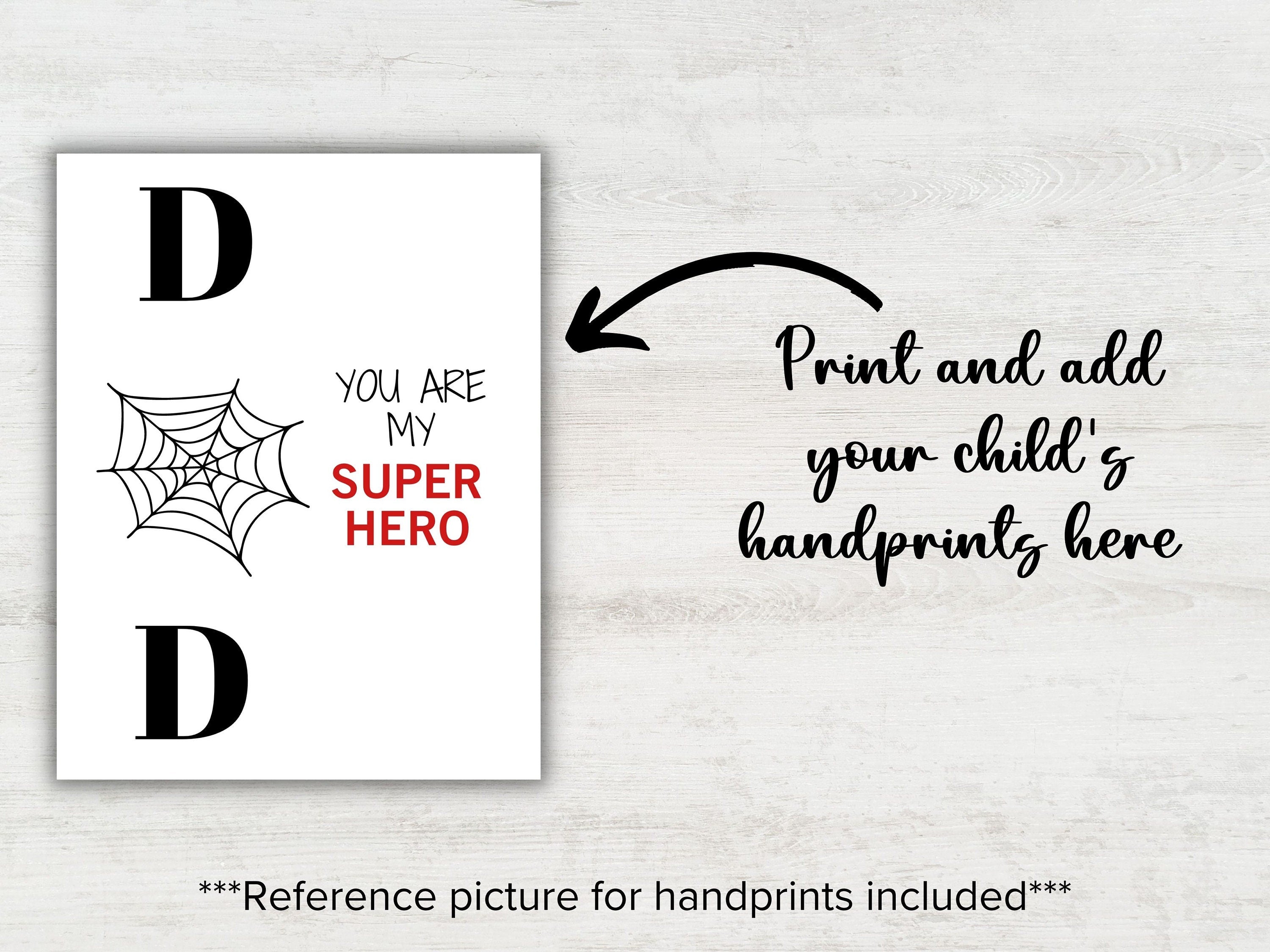 Fathers Day Handprint art-Mother&#39;s/Father&#39;sDay -TheHustlingCatLady-Digital Prints