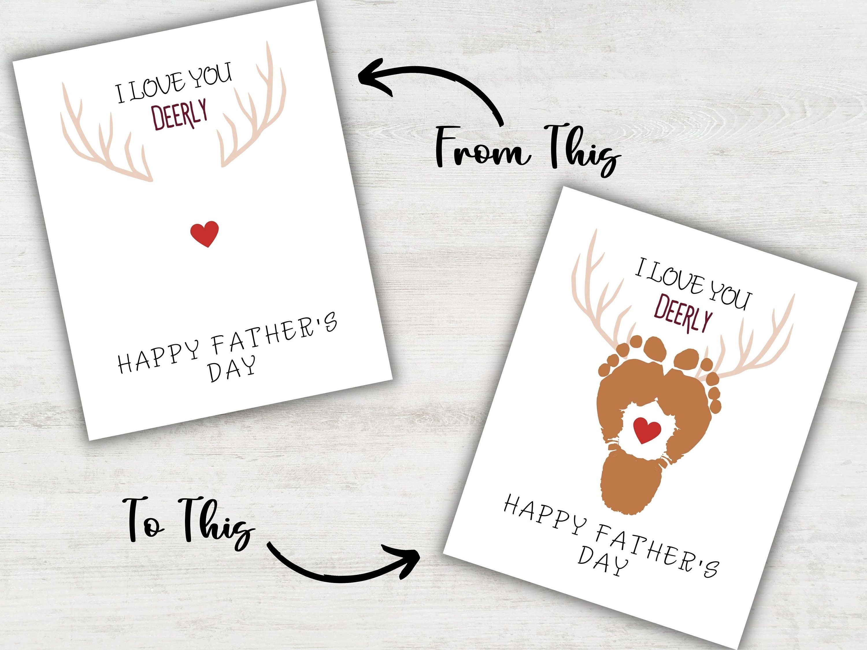Fathers Day Handprint art-Mother&#39;s/Father&#39;sDay -TheHustlingCatLady-Digital Prints