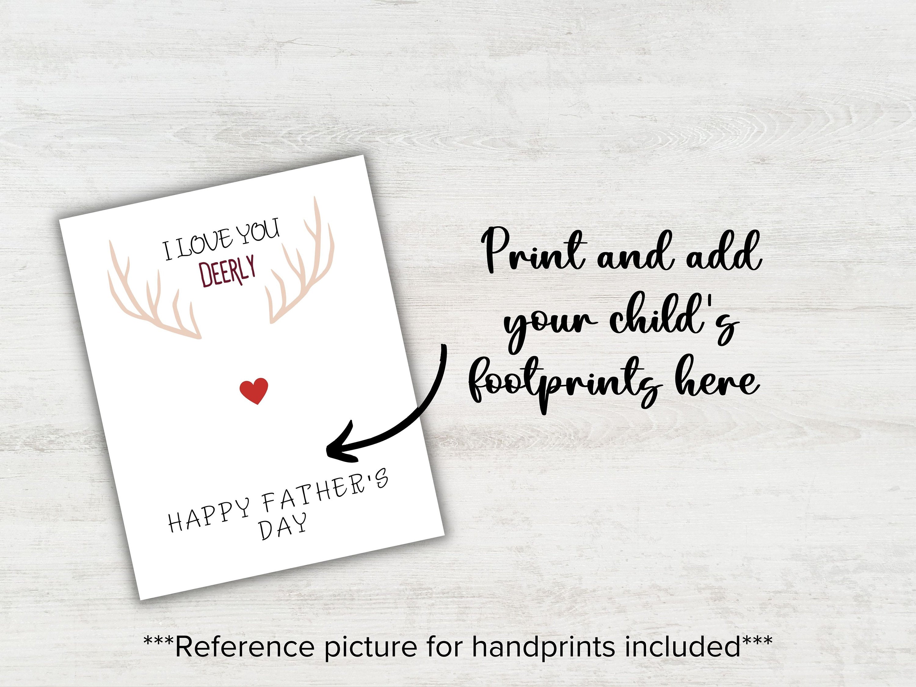Fathers Day Handprint art-Mother&#39;s/Father&#39;sDay -TheHustlingCatLady-Digital Prints