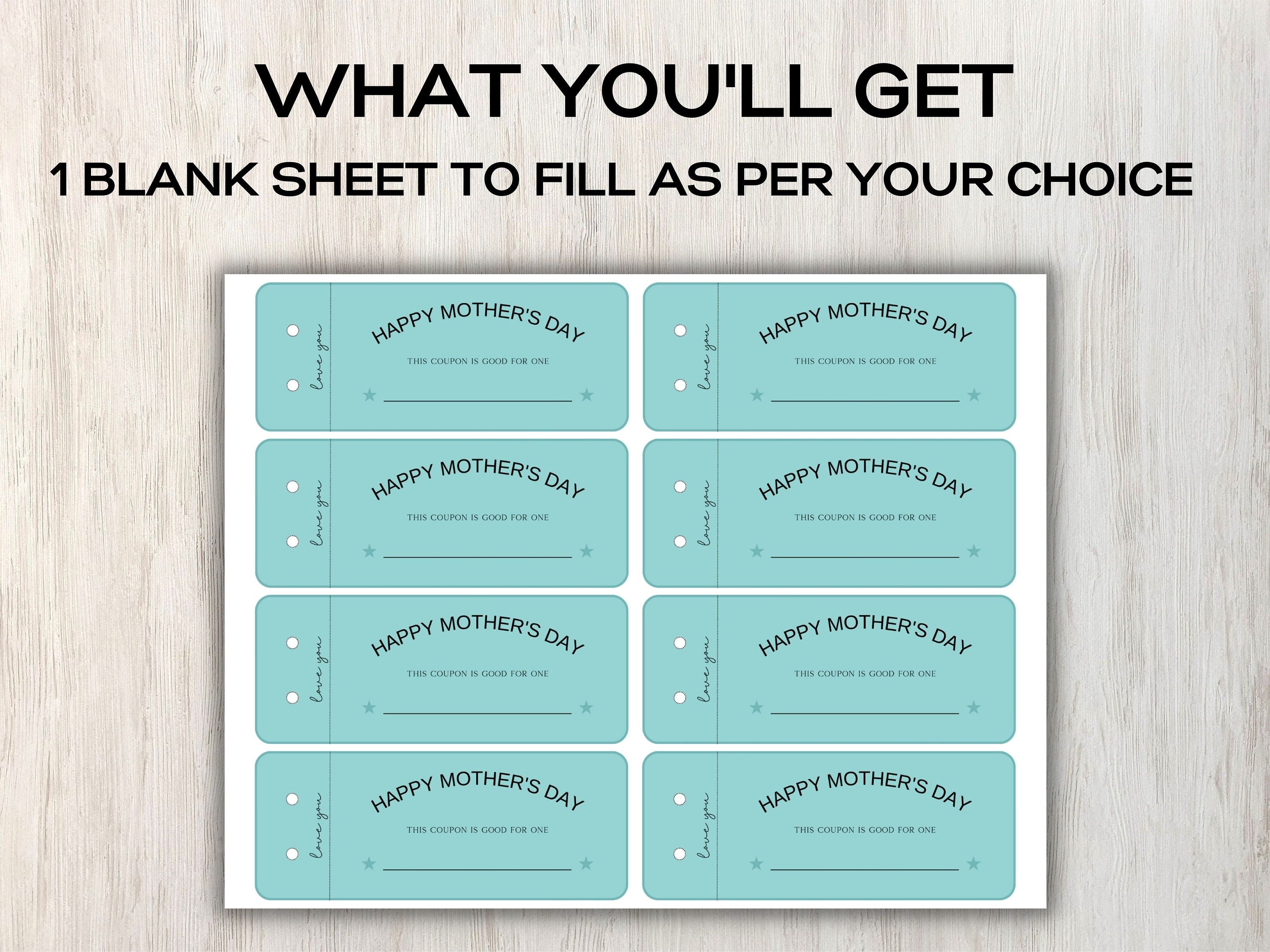 Mother's Day Coupons I Printable Coupons I Mom Coupon Book I Gifts for mothers I for her I Babysitting coupon I Last minute gift 003-Mother&#39;s/Father&#39;sDay -TheHustlingCatLady-Greeting Cards
