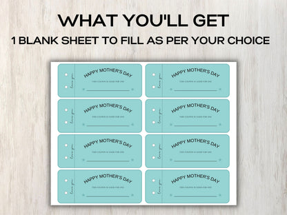 Mother's Day Coupons I Printable Coupons I Mom Coupon Book I Gifts for mothers I for her I Babysitting coupon I Last minute gift 003-Mother&#39;s/Father&#39;sDay -TheHustlingCatLady-Greeting Cards