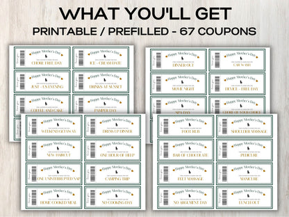 Mother's Day Coupons I Printable Coupons I Mom Coupon Book I Gifts for mothers I for her I Babysitting coupon I Last minute gift 003-Mother&#39;s/Father&#39;sDay -TheHustlingCatLady-Greeting Cards