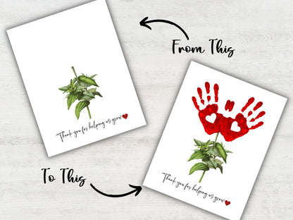 Handprint Art | Mother'S Day Craft I Gift For Mom | Printable Preschool Craft | Happy Mother'S Day | Mother'S Day Handprint | bouquet