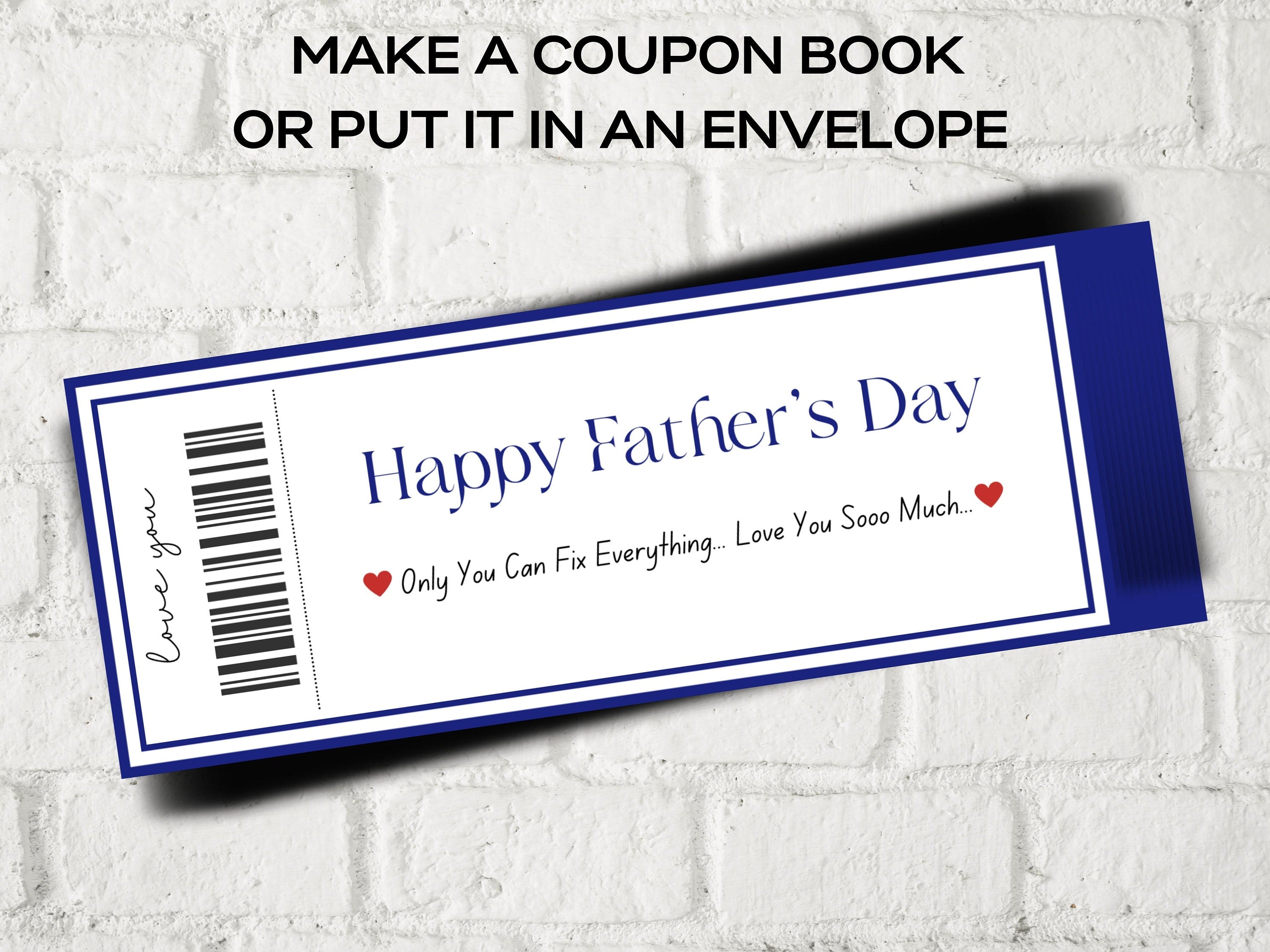 Father's Day Coupons I Printable Coupons I Daddy Coupon Book I Gift for Dad I Gift for Daddy I personalized father I Last minute gift 003-Mother&#39;s/Father&#39;sDay -TheHustlingCatLady-Templates