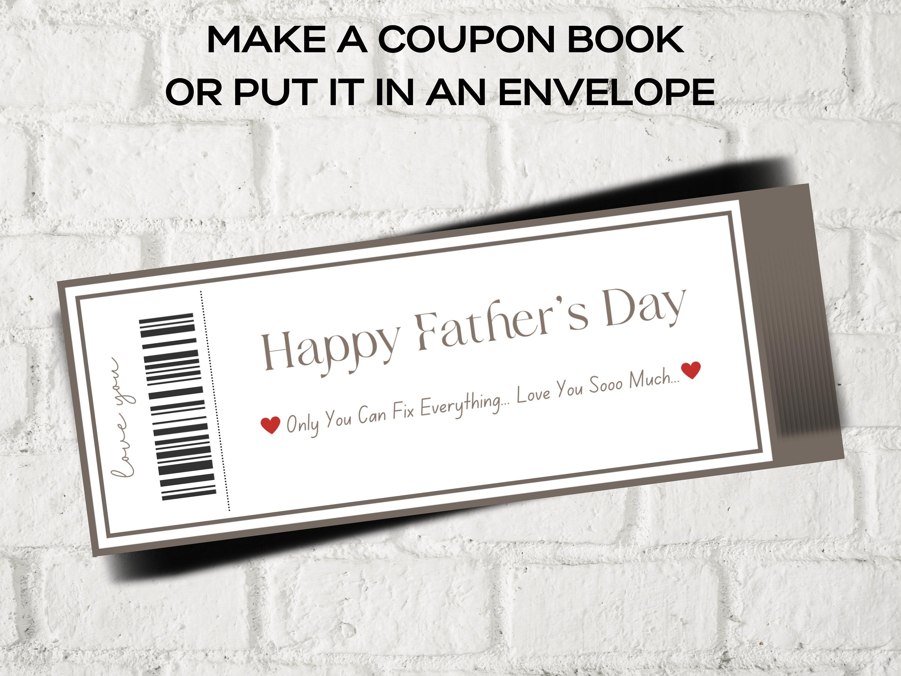 Father's Day Coupons I Printable Coupons I Daddy Coupon Book I Gift for Dad I Gift for Daddy I personalized father I Last minute gift 003-Mother&#39;s/Father&#39;sDay -TheHustlingCatLady-Templates