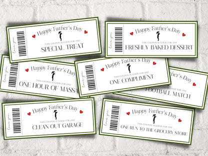 Father's Day Coupons I Printable Coupons I Daddy Coupon Book I Gift for Dad I Gift for Daddy I personalized father I Last minute gift 003-Mother&#39;s/Father&#39;sDay -TheHustlingCatLady-Templates