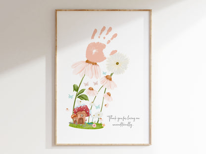 New Mother's Handprint art I Mother's Day keepsake I Mother's day gift I mom handprint craft I mother's day activity I memory keepsake DIY