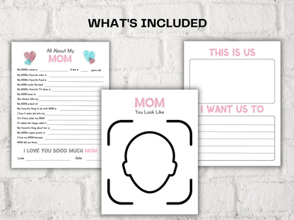 All about my mom I Mother's Day Gift I Mom birthday gift I About Mom Page I Gift for Mom I mom interview I mothers printable questions 001