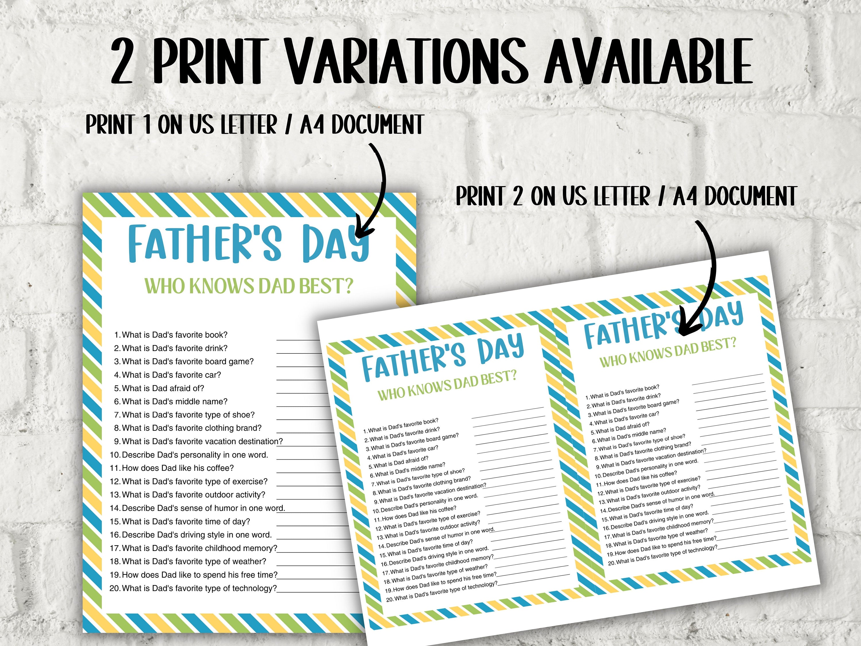 Fathers Day Games Bundle-Mother&#39;s/Father&#39;sDay -TheHustlingCatLady-Party Games