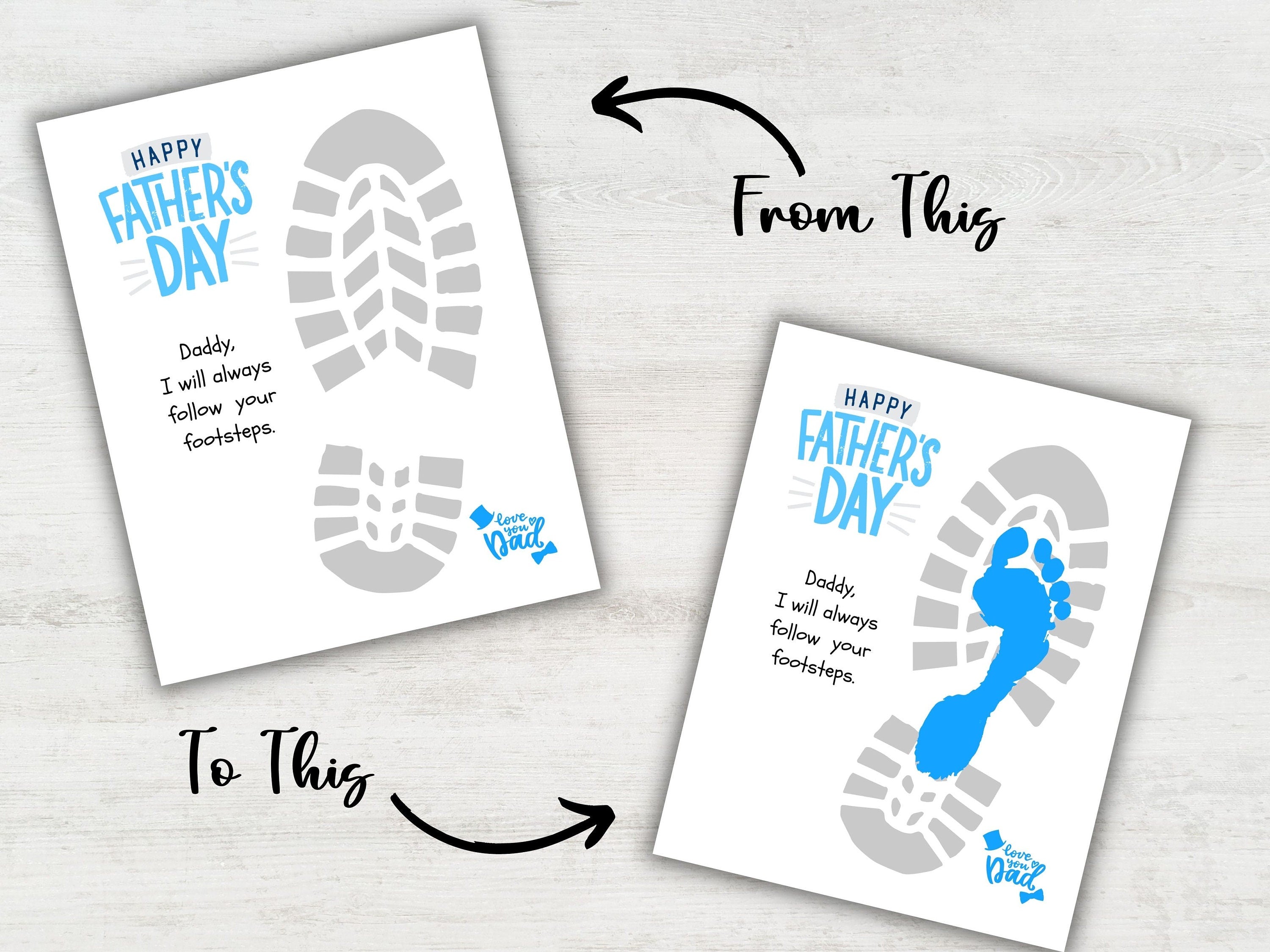 Fathers Day Handprint art-Mother&#39;s/Father&#39;sDay -TheHustlingCatLady-Digital Prints