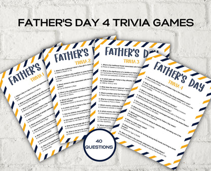 Fathers Day Games Trivia Bundle I Printable Father's Day Games For Kids Teens and Adults | Party Activities | Classroom Games 005-Mother&#39;s/Father&#39;sDay -TheHustlingCatLady-Party Games
