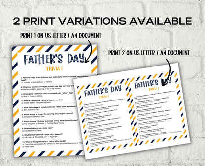 Fathers Day Games Trivia Bundle I Printable Father's Day Games For Kids Teens and Adults | Party Activities | Classroom Games 005-Mother&#39;s/Father&#39;sDay -TheHustlingCatLady-Party Games