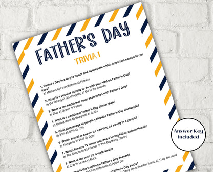 Fathers Day Games Trivia Bundle I Printable Father's Day Games For Kids Teens and Adults | Party Activities | Classroom Games 005-Mother&#39;s/Father&#39;sDay -TheHustlingCatLady-Party Games