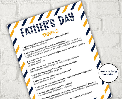 Fathers Day Games Trivia Bundle I Printable Father's Day Games For Kids Teens and Adults | Party Activities | Classroom Games 005-Mother&#39;s/Father&#39;sDay -TheHustlingCatLady-Party Games
