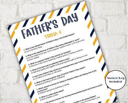 Fathers Day Games Trivia Bundle I Printable Father's Day Games For Kids Teens and Adults | Party Activities | Classroom Games 005-Mother&#39;s/Father&#39;sDay -TheHustlingCatLady-Party Games