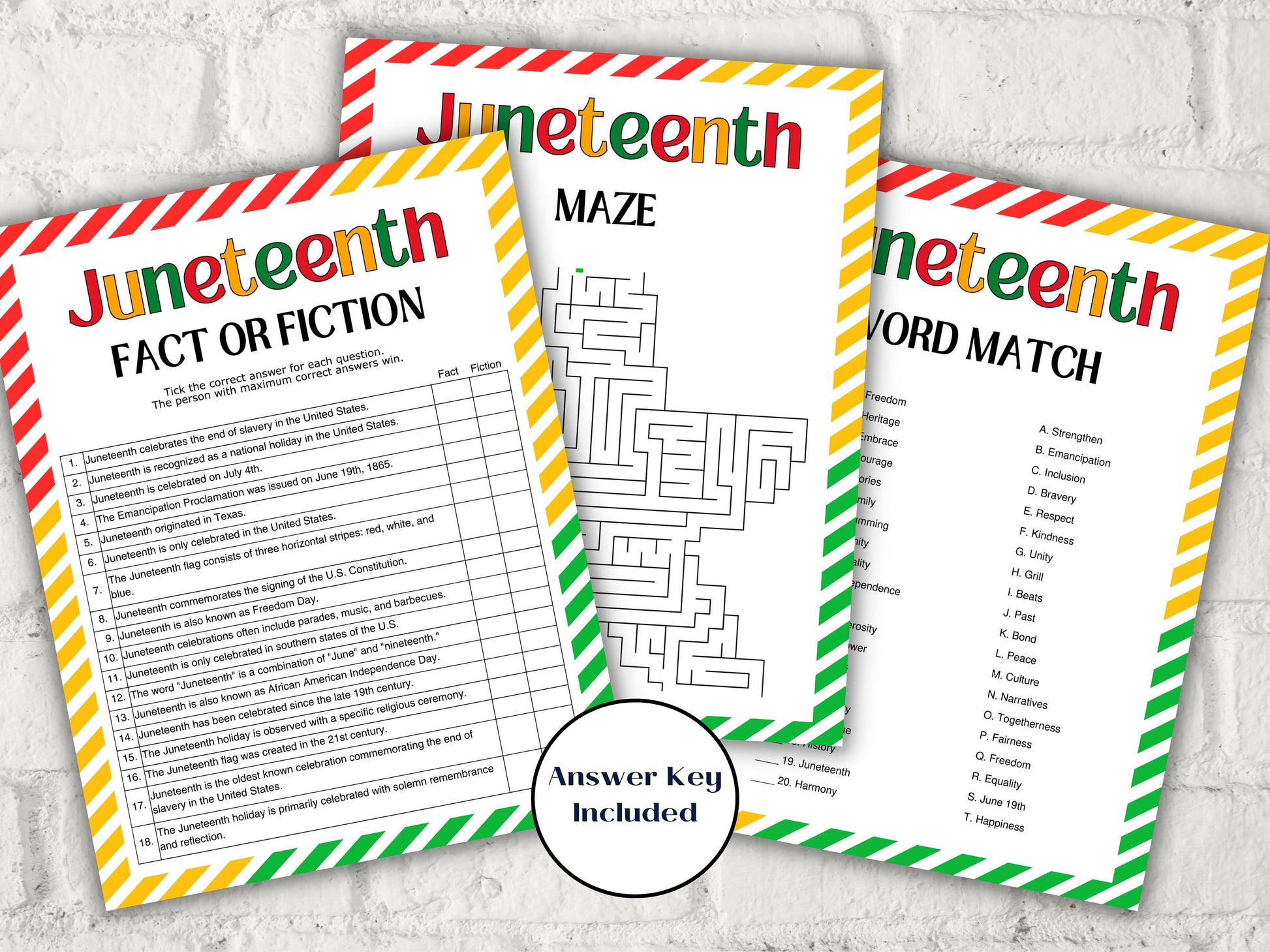 Juneteenth Games Bundle I Juneteenth Activities I African American History I Juneteenth School Game I Juneteenth Trivia I Juneteenth Quiz