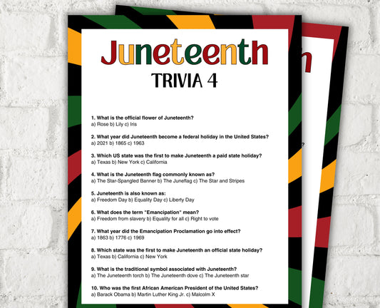 Juneteenth Activity Puzzle I Juneteenth Trivia Game I African American History I Juneteenth School Game I Juneteen Trivia I Juneteenth Quiz