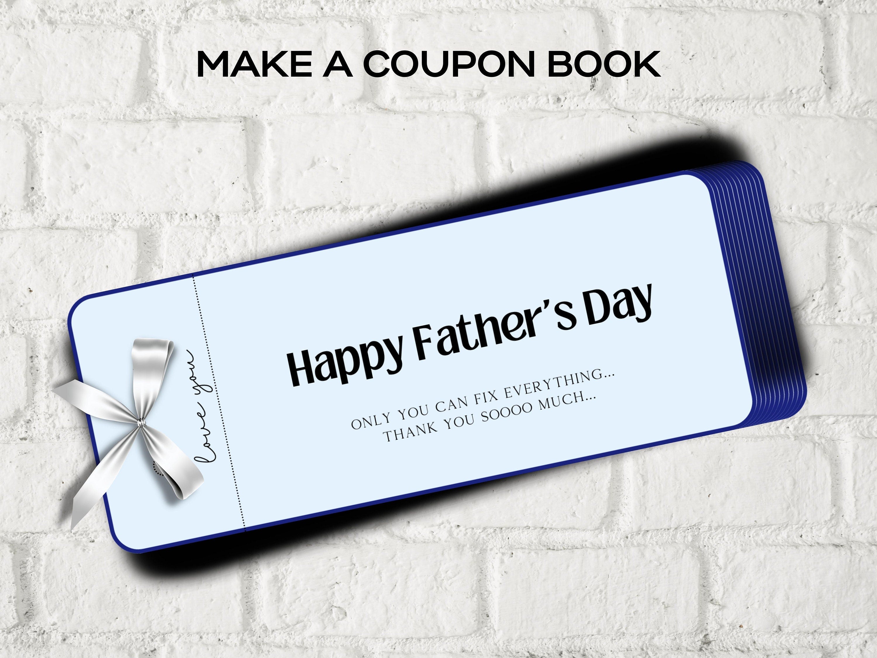 Father's Day Coupons I Printable Coupons I Daddy Coupon Book I Gift for Dad I Gift for Daddy I personalized father I Last minute gift 003-Mother&#39;s/Father&#39;sDay -TheHustlingCatLady-Templates