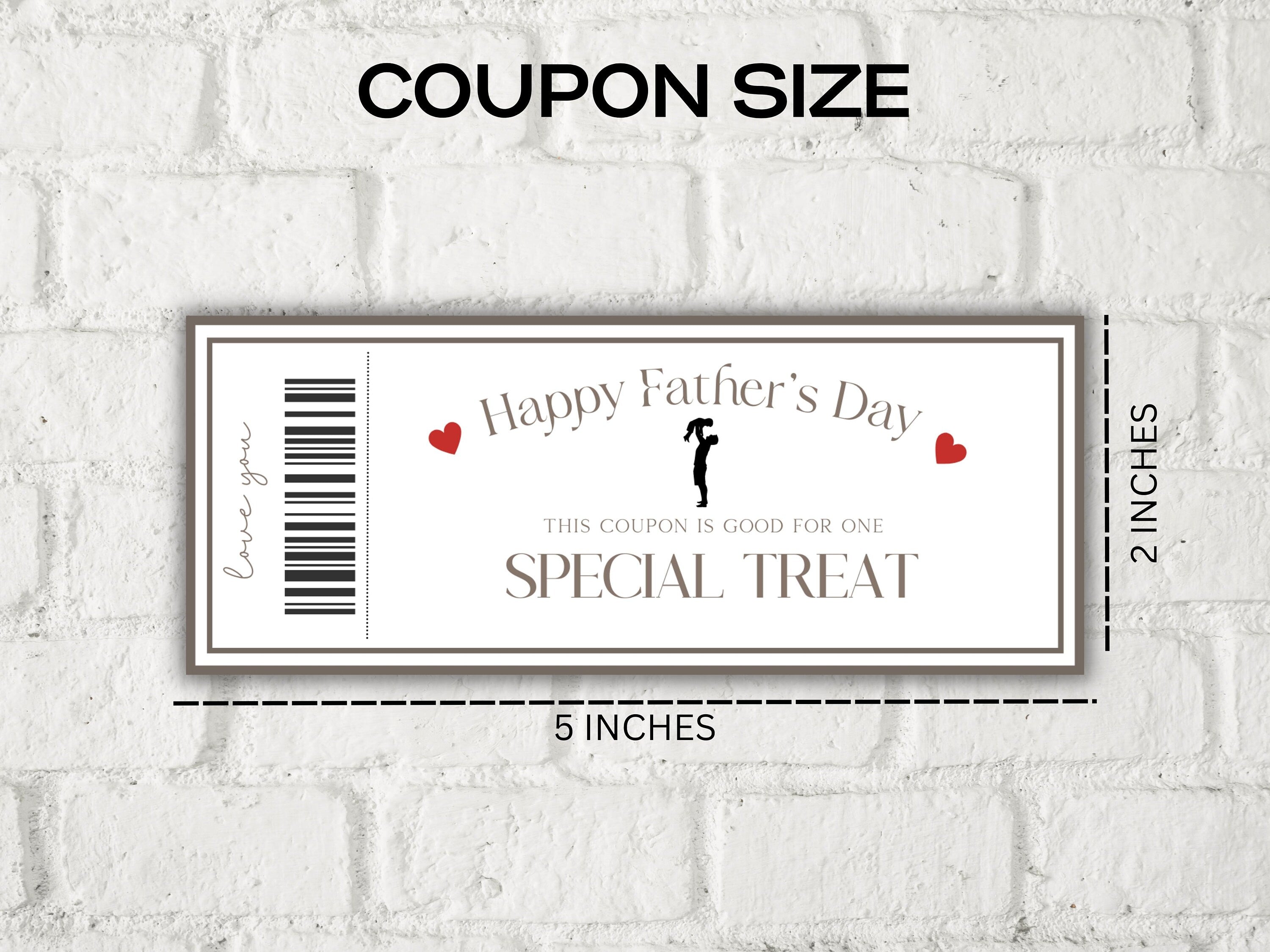 Father's Day Coupons I Printable Coupons I Daddy Coupon Book I Gift for Dad I Gift for Daddy I personalized father I Last minute gift 003-Mother&#39;s/Father&#39;sDay -TheHustlingCatLady-Templates