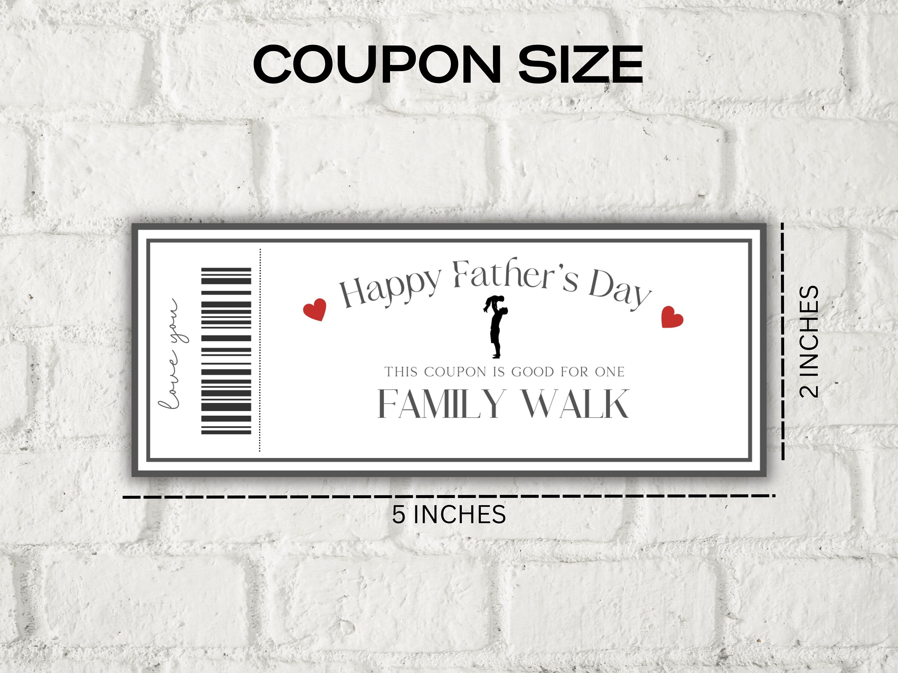 Father's Day Coupons I Printable Coupons I Daddy Coupon Book I Gift for Dad I Gift for Daddy I personalized father I Last minute gift 003-Mother&#39;s/Father&#39;sDay -TheHustlingCatLady-Templates