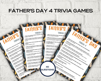 Fathers Day Games Trivia Bundle I Printable Father's Day Games For Kids Teens and Adults | Party Activities | Classroom Games 005-Mother&#39;s/Father&#39;sDay -TheHustlingCatLady-Party Games