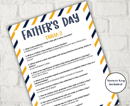 Fathers Day Games Trivia Bundle I Printable Father's Day Games For Kids Teens and Adults | Party Activities | Classroom Games 005-Mother&#39;s/Father&#39;sDay -TheHustlingCatLady-Party Games