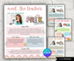 Pink Meet The Teacher Rainbow I Pre K Teacher I Boho teacher I Meet the Teacher Bundle I Canva Template I Editable Teacher Template