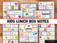 80 Lunchbox Notes for Kids | Positive & Encouraging Notes | Back to School Notes I Motivational Notes | Positive affirmation notes