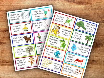 Printable 80 Lunchbox Jokes for Kids | Joke Cards | Funny Riddle Notes | Back to School | Personalized Lunchbox Notes I Lunch Box Notes