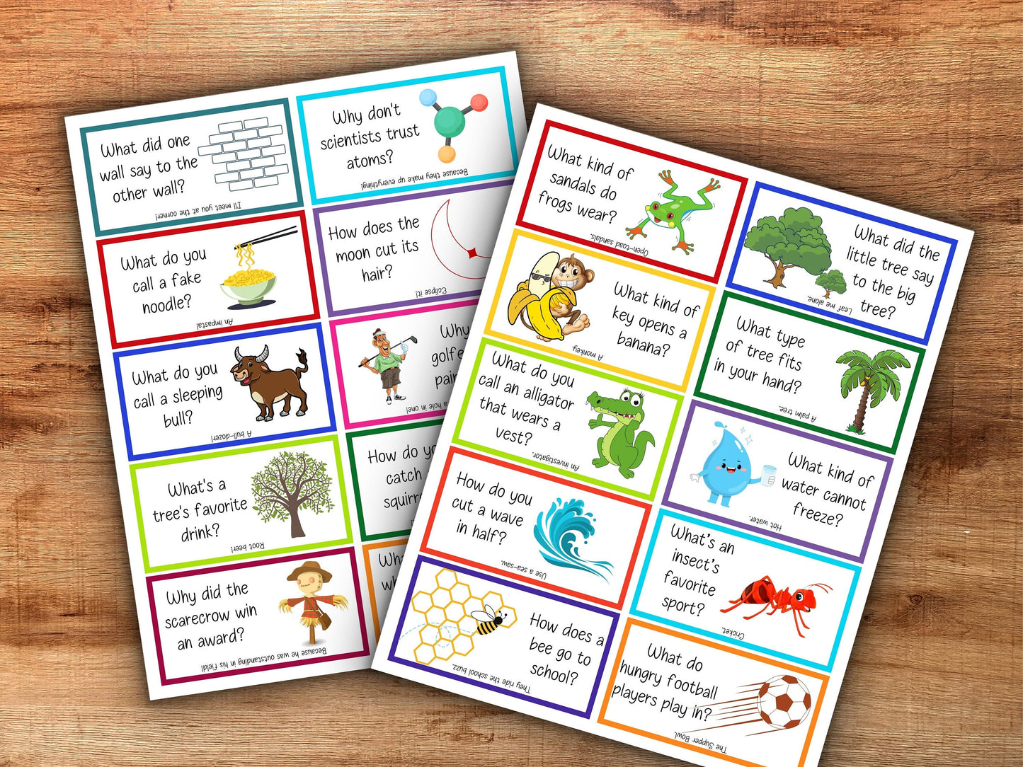 Printable 80 Lunchbox Jokes for Kids | Joke Cards | Funny Riddle Notes | Back to School | Personalized Lunchbox Notes I Lunch Box Notes