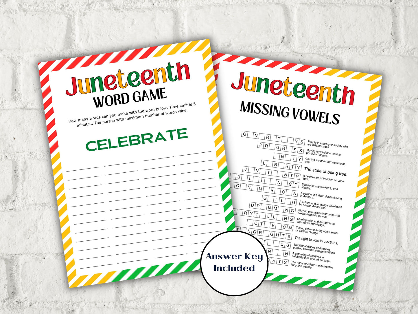 Juneteenth Games Bundle I Juneteenth Activities I African American History I Juneteenth School Game I Juneteenth Trivia I Juneteenth Quiz