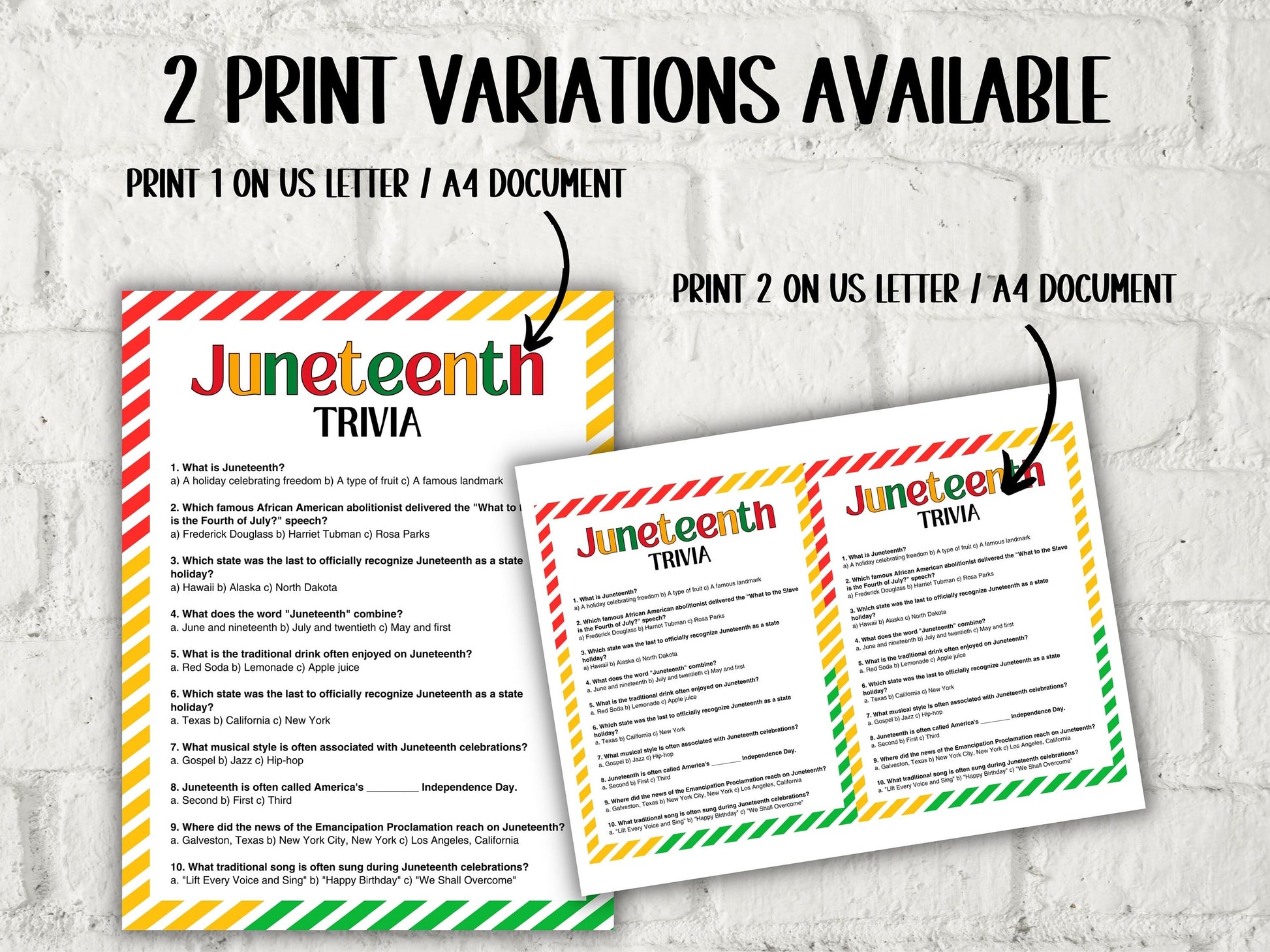 Juneteenth Games Bundle I Juneteenth Activities I African American History I Juneteenth School Game I Juneteenth Trivia I Juneteenth Quiz